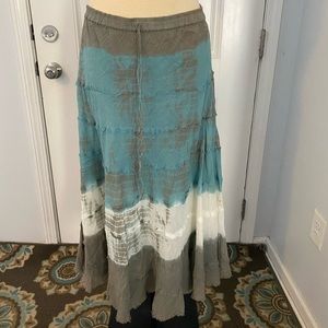 Tie dye long skirt